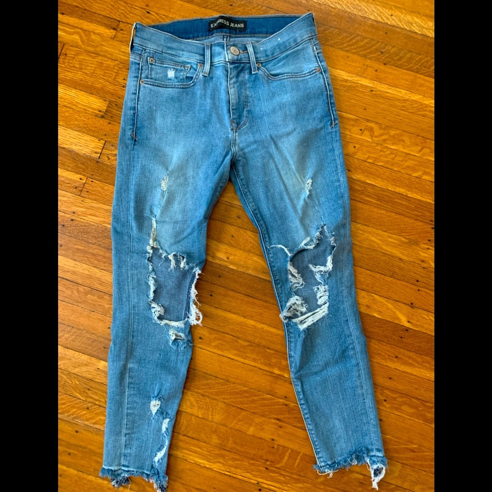 cropped jeans